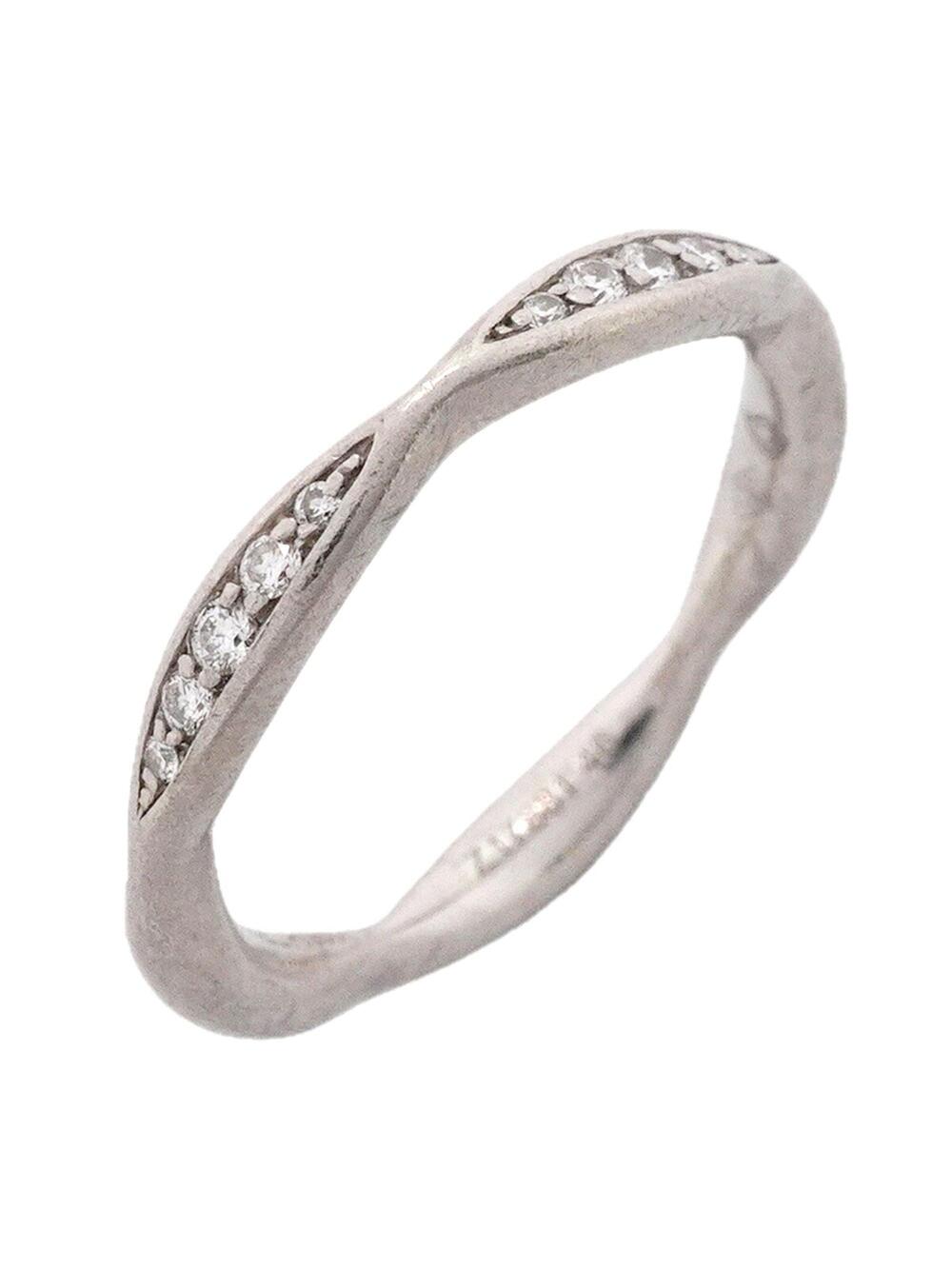 Chanel Band Ring Platinum With Diamond #336367C12B